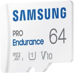 Samsung Micro SDXC 64GB PRO Endurance UHS-I U3 (Class 10) + SD adaptér (MB-MJ64KA/EU)