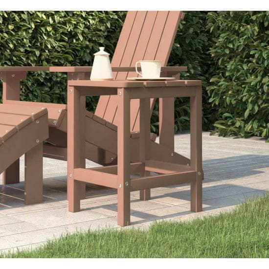 Vidaxl Zahradní stolek Adirondack hnědý 38 x 38 x 46 cm HDPE