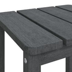 Greatstore Zahradní stolek Adirondack antracitový 38 x 38 x 46 cm HDPE