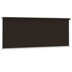 Greatstore Venkovní roleta 350 x 140 cm hnědá HDPE