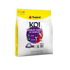 TROPICAL Koi Wheat Germ & Garlic Pellet M 5l/1,5kg plovoucí krmivo pro jezírkové ryby