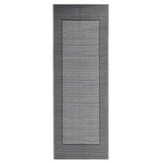 Greatstore Venkovní koberec černý 80 x 150 cm PP
