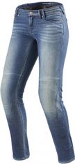 REV´IT! kalhoty jeans WESTWOOD SF dámské světle modré 24