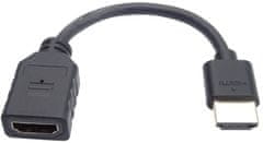 PremiumCord Flexi Adaptér HDMI pro ohebné zapojení kabelu do TV, 13cm