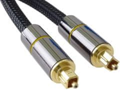 PremiumCord optický audio kabel Toslink, 1m