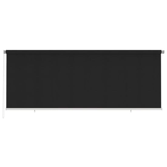 Greatstore Venkovní roleta 400 x 140 cm černá HDPE