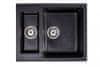 Granisil Žulový dřez s vaničkou Fabero 605.2 Barva: černý granit