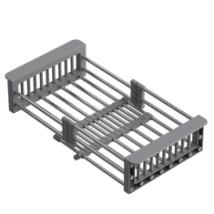 Gramax Nastavitelný košík do dřezu šedý/nerezový