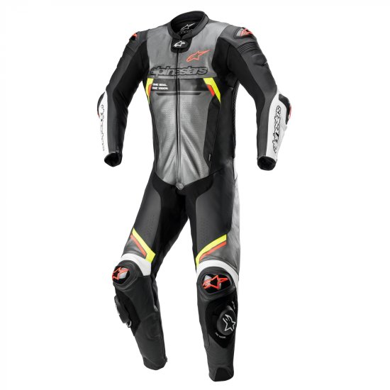 Alpinestars kombinéza MISSILE V2 TECH-AIR Ignition 1-dílná černo-žluto-bílo-červeno-šedá