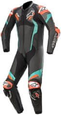 Alpinestars kombinéza ATEM V4 1-dílná petrol/fluo černo-bílo-červeno-tyrkysová 58