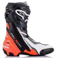 Alpinestars boty SUPERTECH R 21 černé/red/fluo white/gray 45