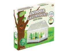 Mikro Trading Grow&decorate vypěstuj si bylinky, 3 druhy sazenic v PVC skleníku s doplňky v krabičce