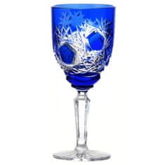 Caesar Crystal Sklenice na víno Frost, barva modrá, objem 150 ml