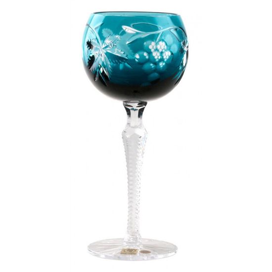 Caesar Crystal Sklenice na víno Grapes, barva azurová, objem 190 ml