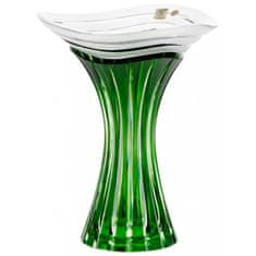Caesar Crystal Váza Dune, barva zelená, výška 250 mm