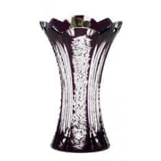 Caesar Crystal Váza Frigus, barva fialová, výška 155 mm