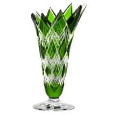 Caesar Crystal Váza Harlequin, barva zelená, výška 250 mm