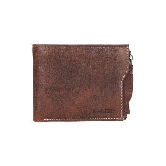 Lagen kožená peněženka Cash & Card TAN