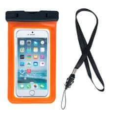 MG Swimming Bag vodotěsné pouzdro na mobil 6.7'', oranžové