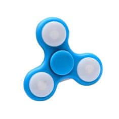 KIK Antistresový Fidget Spinner fluorescentní 7cm - modrý