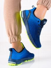 Amiatex Stylové modré tenisky dámské bez podpatku + Ponožky Gatta Calzino Strech, odstíny modré, 36