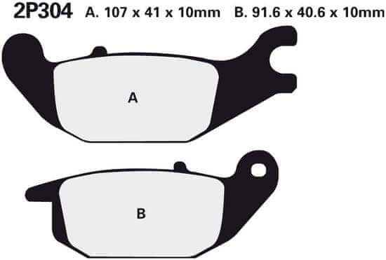 Nissin brzdové destičky 304NS