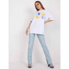 FANCY Dámské tričko s potiskem bavlněné KNOW bílé FA-TS-7733.91P_386416 Univerzální