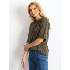 BASIC FEEL GOOD Dámská halenka CELEBRATION khaki RV-BZ-4840.10P_323643 XS