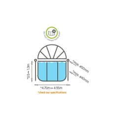 Exit Zastřešení bazénu Ø 488cm