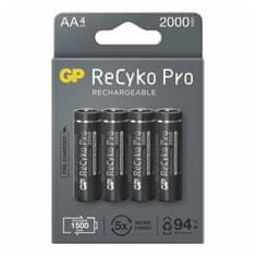 INTEREST nabíjecí baterie AA/HR6 2000mAh - GP ReCyko Pro - 4ks blistr.