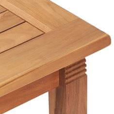 Greatstore Zahradní jídelní stůl 200 x 100 x 75 cm masivní teakové dřevo