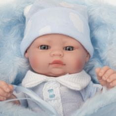 Berbesa Luxusní dětská panenka-miminko chlapeček Alex 28cm