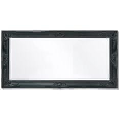 Vidaxl Nástěnné zrcadlo barokní styl 100x50 cm černé