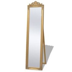 Vidaxl Volně stojící zrcadlo barokní styl 160x40 cm zlaté