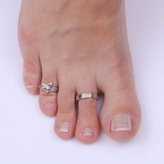 Silvego Stříbrný prsten na nohu Arty s nápisem Love PRM12191R