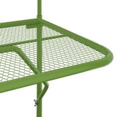 Petromila Balkonový stolek zelený 60 x 40 cm ocel