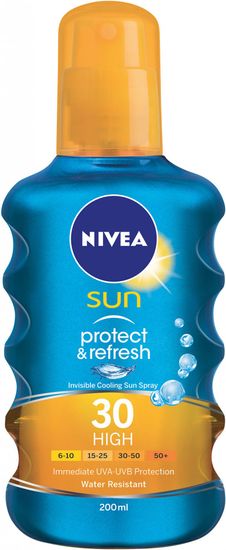 Nivea Sun Neviditelný sprej na opalování Protect & Dry OF30 200 ml