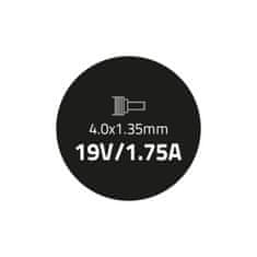 Qoltec Napájecí adaptér pro Asus 33W | 19V | 1,75A | 4,0*1,35 | + napájecí kabel