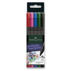 Faber-Castell Fineliner Faber-Castell Grip 5 barev, základní barvy