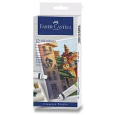 Faber-Castell Olejové barvy Faber-Castell 12 barev, tuba 9 ml