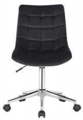 BHM Germany Kancelářská židle Medford, samet, černá