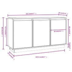 Vidaxl Příborník 111 x 34 x 60 cm masivní borové dřevo