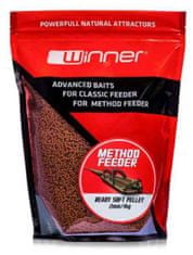 Tandem Baits Method Feeder Ready Soft Pellet 2mm / 1kg, měkké pelety Mulberry Plus