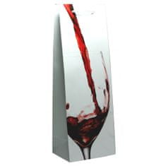 Goba Dárková taška na láhev bílá Červené víno 8624504