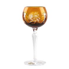 Caesar Crystal Sklenice na víno Pinwheel, barva amber, objem 190 ml