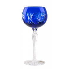 Caesar Crystal Sklenice na víno Pinwheel, barva modrá, objem 190 ml