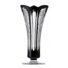 Caesar Crystal Váza Frigus II, barva černá, výška 300 mm
