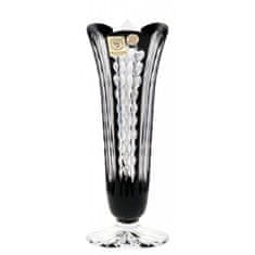 Caesar Crystal Váza Akiko, barva černá, výška 175 mm