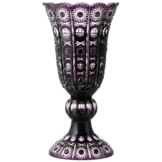 Caesar Crystal Váza Petra, barva fialová, výška 430 mm