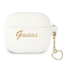 Guess GUA3LSCHSH pouzdro na Airpods 3. Generace white Silicone Charm Collection